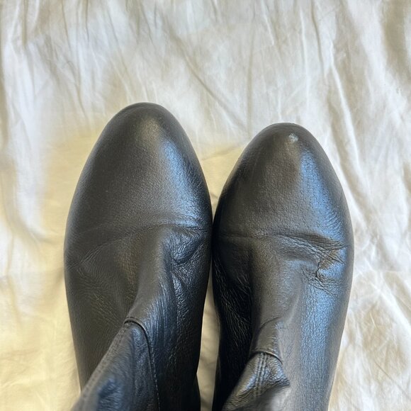 Chinese Laundry over the knee boots black leather trust me size 10 - Picture 4 of 6